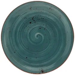 VEGA Teller flach Nebro; 31 cm (Ø); blau; rund; 4 Stück / Pack