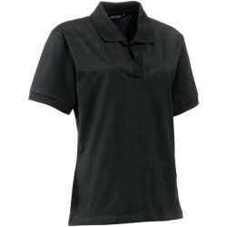 PULSIVA Damen-Polo Benita Doppelpack; Kleidergrösse M; schwarz; 2 Stück / Pack