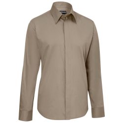 JOBELINE Herren Hemd Noah Langarm; Kleidergrösse 37/38; taupe
