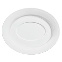 VEGA Sauciere Untere Base; 23.5x19 cm (LxB); weiss; oval; 4 Stück / Pack