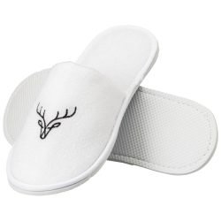 ERWIN M. Hotelslipper Lance Deer geschlossen; weiss; 10 Paar / Pack