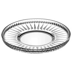 Pasabahçe Untersetzer Elysia mit Rillen; 13 cm (Ø); transparent; 6 Stück / Pack