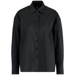 JOBELINE Damen Bluse Porter Langarm, Oversize Fit; Kleidergrösse XL; schwarz