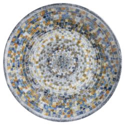 VEGA Teller flach Terra Mosaic; 20.5 cm (Ø); blau/weiss/orange; rund; 6 Stück / Pack
