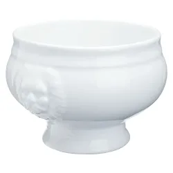 PULSIVA Löwenkopfterrine Matur; 450 ml, 10.5x8.5 cm (ØxH); weiss; 6 Stück / Pack