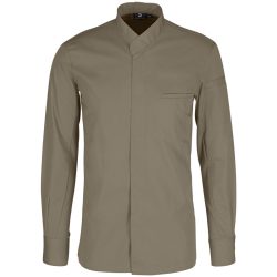 JOBELINE Herren Kochjacke Marco Langarm; Kleidergrösse 58; taupe
