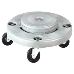 PULSIVA Trolley Metropolis für Abfallbehälter; 120000 ml, 45.5x16.4 cm (ØxH); grau; rund