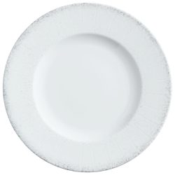 VEGA Teller flach Caju mit Fahne; 28 cm (Ø); weiss/grau; rund; 6 Stück / Pack