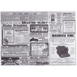 GARCIA DE POU Papiertischset Menulo; 31x43 cm (BxL); schwarz/weiss; 500 Stück / Pack