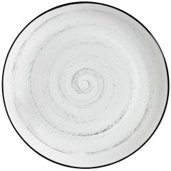 VEGA Teller flach Fungio; 27 cm (Ø); weiss/schwarz; rund; 4 Stück / Pack