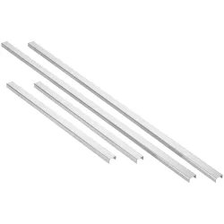 VEGA Trittschutz 4-teilig; silber; rechteckig