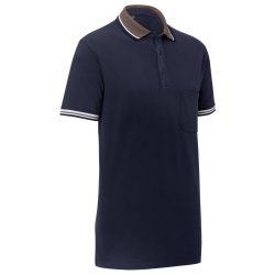 JOBELINE Herren-Polo Cato Line; Kleidergrösse S; navy