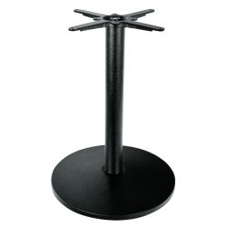 FLAT Tischsäule Regulo Guss rund; 55x72 cm (ØxH); schwarz; rund