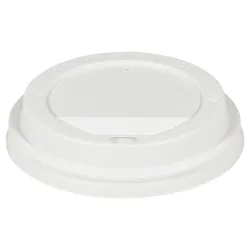 WIMEX Domdeckel für Trinkbecher To Go Cappuccino, Latte Macchiato; 9x1.8 cm (ØxH); weiss; 100 Stück / Pack