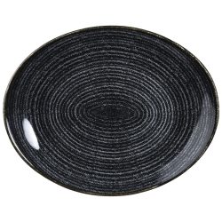 Churchill Teller Studio Prints Charcoal Black oval Coupe; 31.7x25.5 cm (LxB); schwarz; oval; 12 Stück / Pack