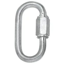 VEGA Schnellverschluss/Verbindungsstück für Drahtseile; 2.5x4.8x0.5 cm (BxHxØ); silber