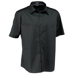 JOBELINE Herren Hemd Bruce Kurzarm; Kleidergrösse 39/40; schwarz
