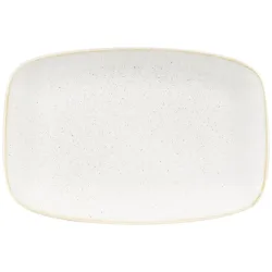 Churchill Chefs Oblong Platte Stonecast Barley White; 30x19.9 cm (LxB); weiss/braun; rechteckig; 6 Stück / Pack