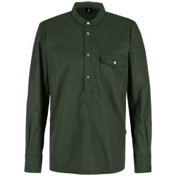JOBELINE Herren Kochshirt Luca Langarm; Kleidergrösse 50; dunkeloliv