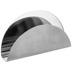 PULSIVA Serviettenhalter Romna; 13x7.5x2.5 cm (BxHxT); silber; halbrund; 2 Stück / Pack
