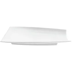 VEGA Platte Contrast rechteckig flach; 29x20.5x3 cm (LxBxH); weiss; 3 Stück / Pack