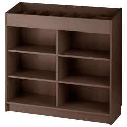 PULSIVA Besteckschrank Posato breit; 100x34x100 cm (BxTxH); braun