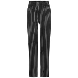 PULSIVA Herrenkochhose Nick; Kleidergrösse 66; schwarz/weiss