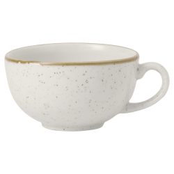Churchill Cappuccino Tasse Stonecast Barley White; 280 ml, 11x6 cm (ØxH); weiss/braun; rund; 12 Stück / Pack