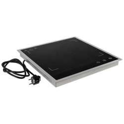 VEGA Warmhalteplatte Esino für GN 2/3; 36.1x4.5x39.6 cm (BxHxT); silber/schwarz
