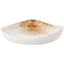 VEGA Teller tief Purior; 800 ml, 24.5x22x6 cm (LxBxH); weiss/braun; oval; 2 Stück / Pack