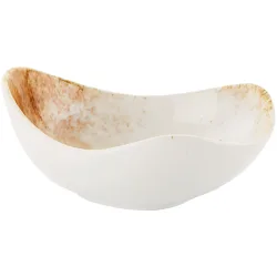 VEGA Schale Purior; 1800 ml, 26x24.5x11.7 cm (LxBxH); weiss/braun; oval; 3 Stück / Pack