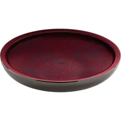 Playground Teller tief  Glow  coup; 1300 ml, 25x6.1 cm (ØxH); rot/schwarz; rund; 2 Stück / Pack