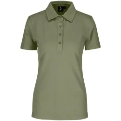 JOBELINE Damen Poloshirt Oliver Kurzarm; Kleidergrösse XL; oliv