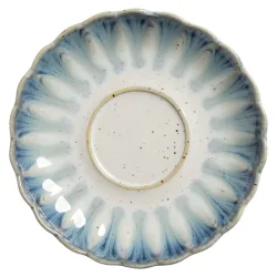 VEGA Kaffee-Untertasse Flora; 13.7x2.3 cm (ØxH); blau/beige; rund; 6 Stück / Pack