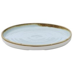 Churchill Teller flach Stonecast Duck Egg mit Steilrand; 21x2 cm (ØxH); hellblau/braun; rund; 6 Stück / Pack