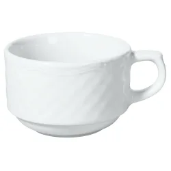 VEGA Kaffee-Obertasse Zürich; 190 ml, 8x5.6 cm (ØxH); weiss; rund; 6 Stück / Pack