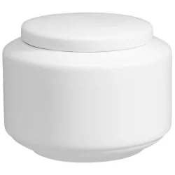VEGA Zuckerdose Base mit Deckel; 220 ml, 8.6x7 cm (ØxH); weiss; rund; 6 Stück / Pack