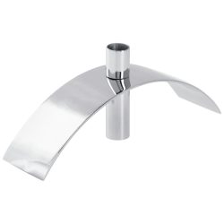 Spitzkerzenhalter Aagie; 25.6x6.5x10 cm (LxBxH); silber