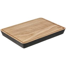 VEGA Speisenbrett Simeto; 32x24x3 cm (LxBxH); eiche/schwarz; rechteckig