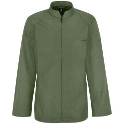 JOBELINE Herren Kochjacke Racer Langarm; Kleidergrösse 58; oliv