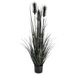 Grasbusch Sanjah; 85 cm (H); schwarz