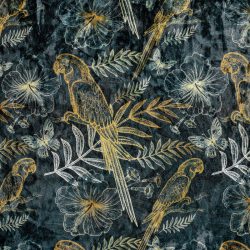 VEGA Meterware Floral; 140 cm (B); blau