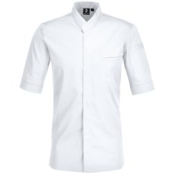 JOBELINE Herren Kochjacke Marco Kurzarm; Kleidergrösse 54; weiss