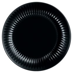 Luminarc Teller Cottage flach; 19x1.8 cm (ØxH); schwarz; rund; 6 Stück / Pack