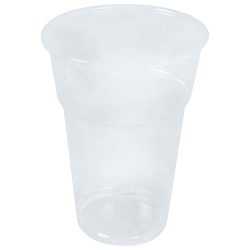 NATUREStar Trinkbecher Kaltgetränke PLA; 510 ml, 9.5x13 cm (ØxH); transparent; 0.4 l Eichstrich, 50 Stück / Pack
