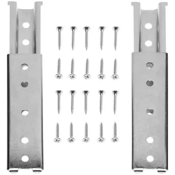 ERWIN M. Befestigungsset Komplettset für Befestigung von Rückenteil und Boxspringbett; 8.5x14x1.8 cm (BxTxH); silber