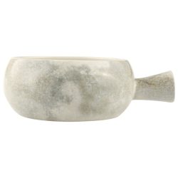 Porland Schale Selene mit Griff; 600 ml, 14x6.25 cm (ØxH); grau/weiss; rund; 6 Stück / Pack