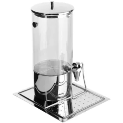 VEGA Dispenser Hampton einzeln GN 1/2 inkl. 2x Kühlakku; 4000 ml, 26.5x32.5x42 cm (LxBxH); edelstahl