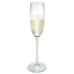 royal leerdam Sektglas  Plaza mit Eichstrich; 200 ml, 6x5.2x23 cm (ØxØxH); transparent; 0.1 l Eichstrich, 6 Stück / Pack