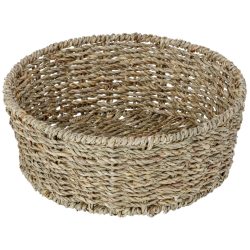 PULSIVA Tischkorb Händel rund; 24.5x10 cm (ØxH); beige meliert/grün meliert; rund